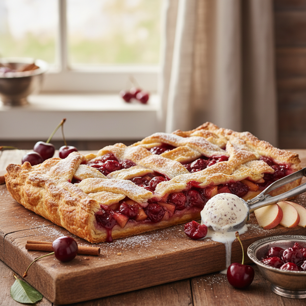 Cherry-Apple Delight Slab Pie recipe