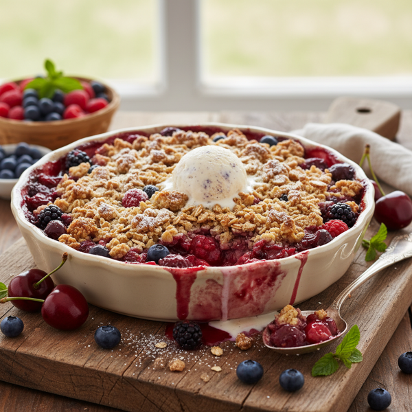 Cherry-Berry Streusel Delight recipe