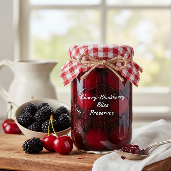 Cherry-Blackberry Bliss Preserves recipe