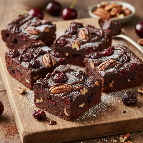 Cherry-Pecan Dark Chocolate Fudge Bliss recipe