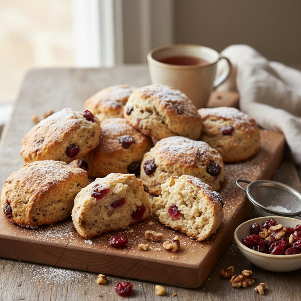 Cherry-Walnut Delight Scones recipe