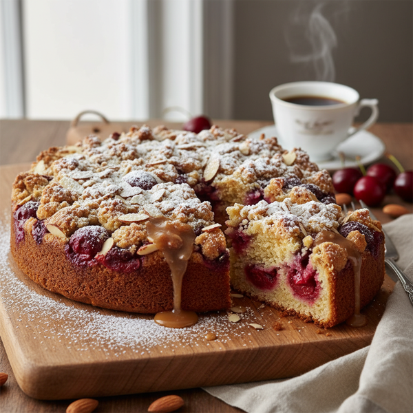 Cherry Almond Delight Coffee Cake recipe