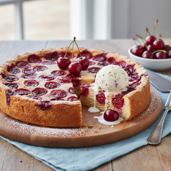 Cherry Bliss Impossible Pie recipe