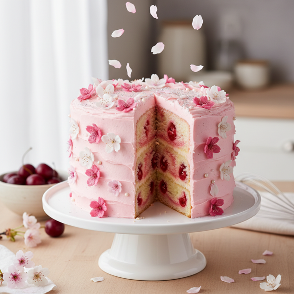 Cherry Blossom Swirl Cake recipe
