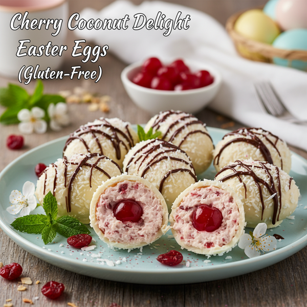 Cherry Coconut Delight Easter Eggs (Gluten-Free) recipe