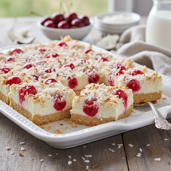 Cherry Coconut Dream Bars recipe