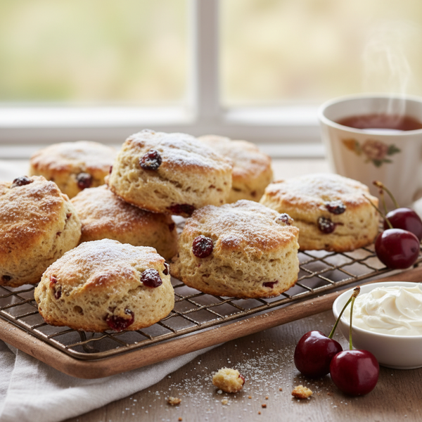 Cherry Delight Buttermilk Scones recipe
