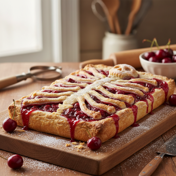 Cherry Skeleton Slab Pie recipe