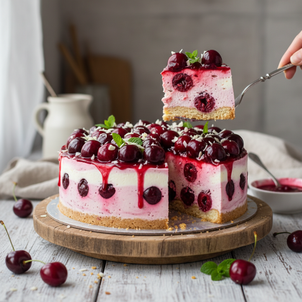 Cherry Yogurt Bliss Cake recipe