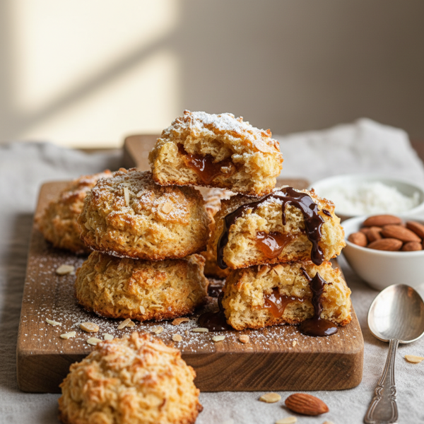 Chewy Almond Coconut Macaroons recipe