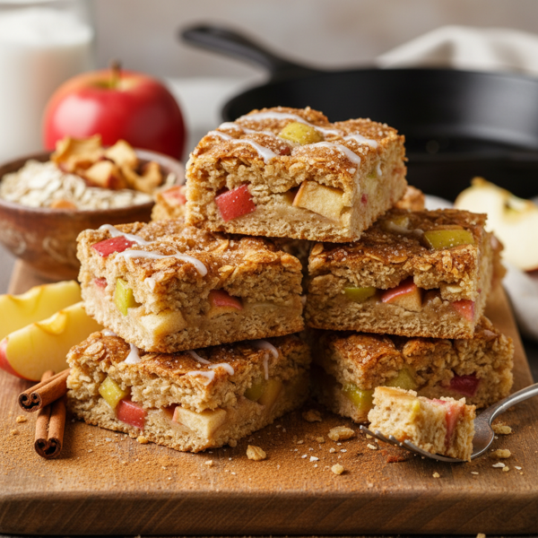 Chewy Apple-Cinnamon Oatmeal Squares recipe