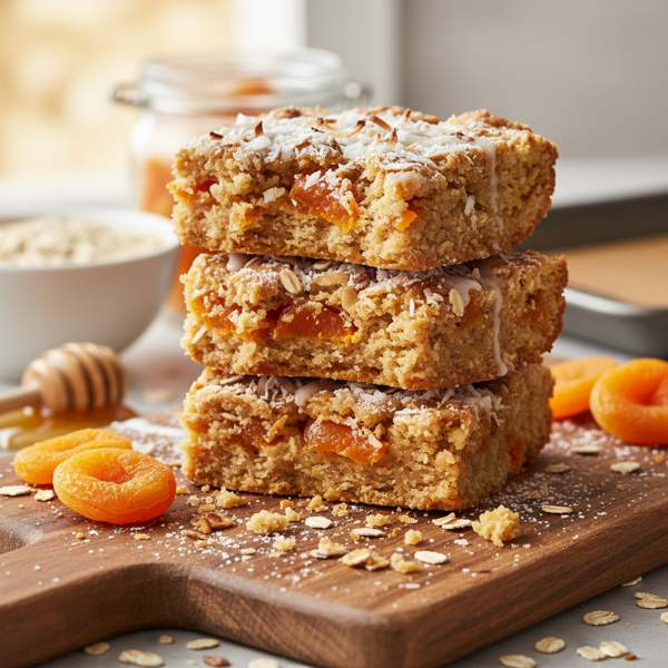 Chewy Apricot Oatmeal Delight Bars recipe