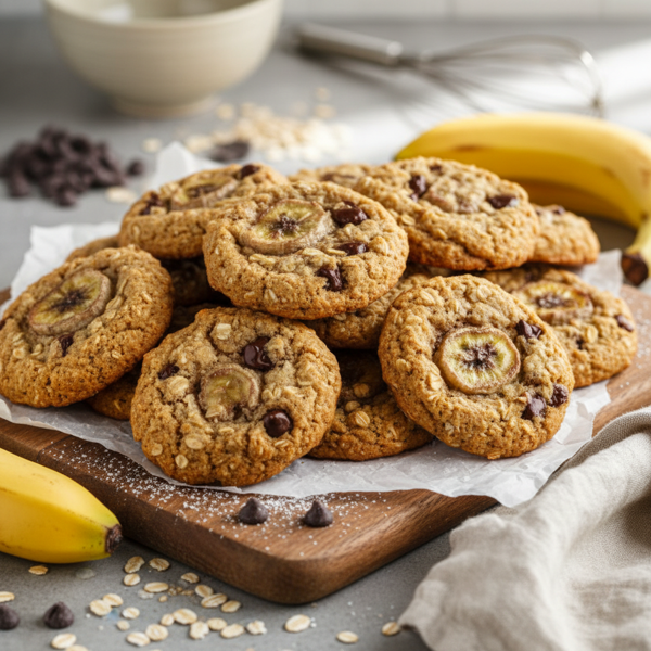 Chewy Banana Oatmeal Chocolate Chip Delight recipe