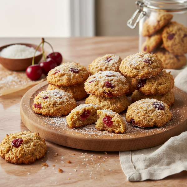 Chewy Cherry Coconut Delights recipe