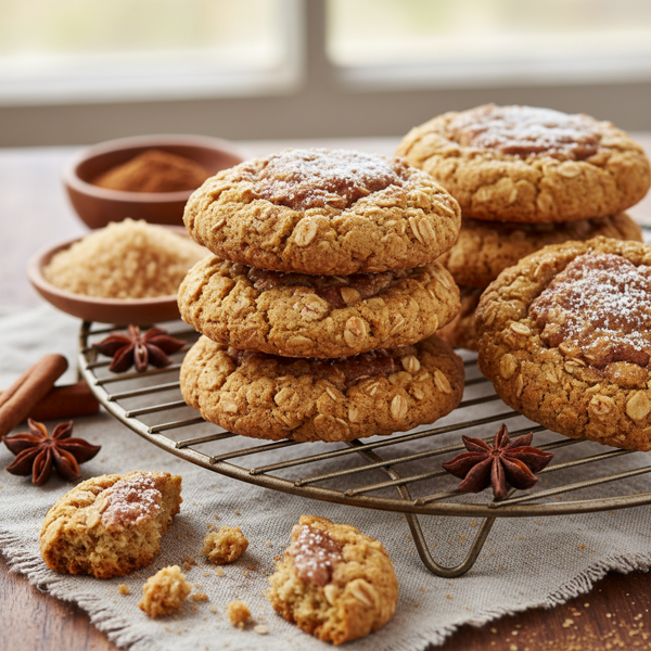 Chewy Cinnamon Oatmeal Delight Cookies recipe