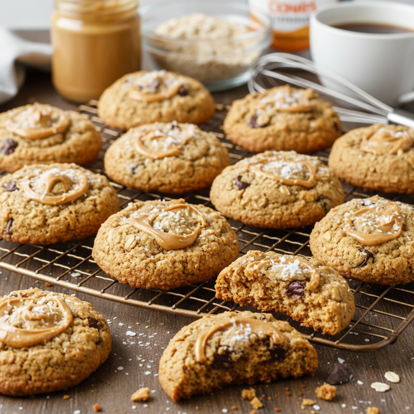 Chewy Coconut Flour Peanut Butter Oatmeal Cookies recipe