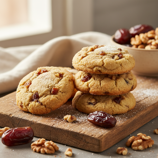 Chewy Date and Walnut Delight Cookies recipe