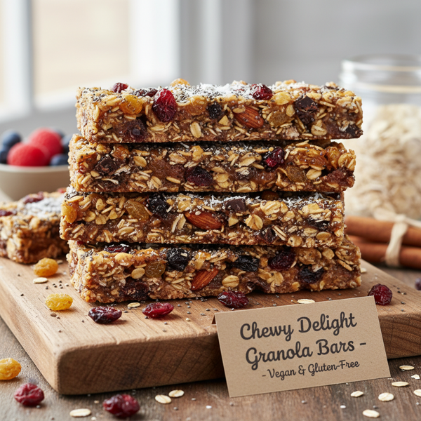 Chewy Delight Granola Bars - Vegan & Gluten-Free recipe