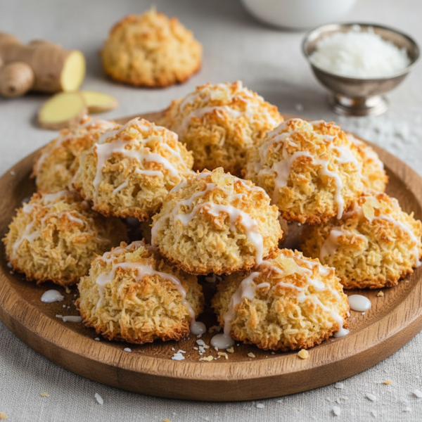 Chewy Ginger Coconut Bliss Macaroons recipe
