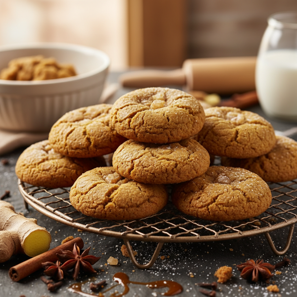Chewy Ginger Spice Cookies recipe
