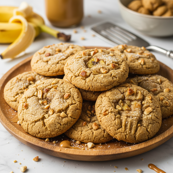 Chewy Gluten-Free Peanut Butter Banana Cookies recipe