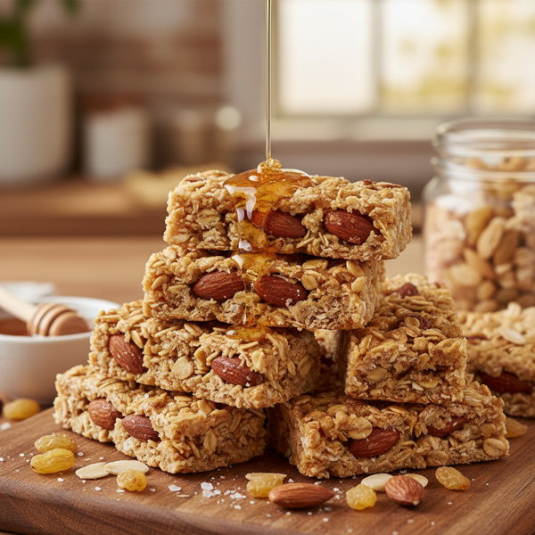 Chewy Honey Almond Granola Delight recipe