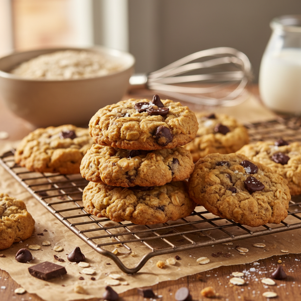 Chewy Oatmeal Chocolate Chip Delights recipe