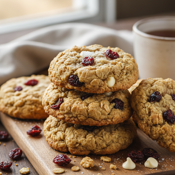 Chewy Oatmeal Cranberry Delight Cookies recipe