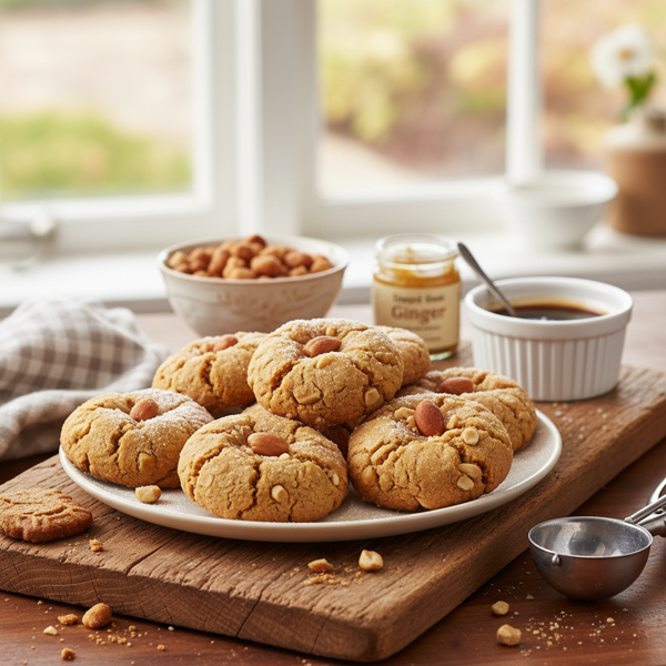 Chewy Peanut Butter Gingersnap Delights recipe