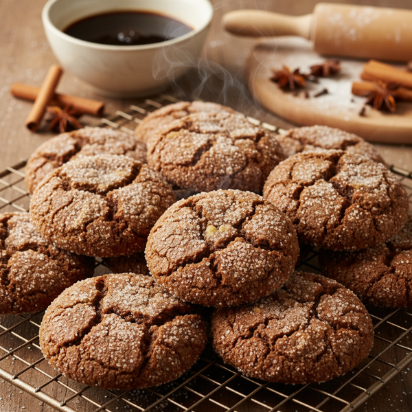 Chewy Spiced Molasses Cookies recipe