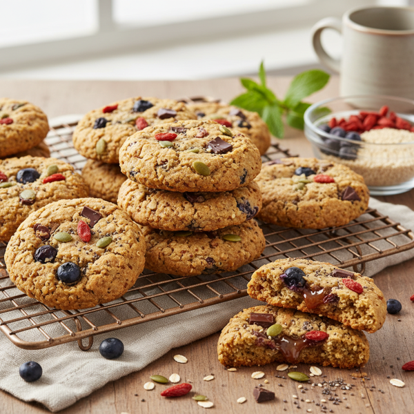 Chewy Superfood Quinoa Cookies recipe