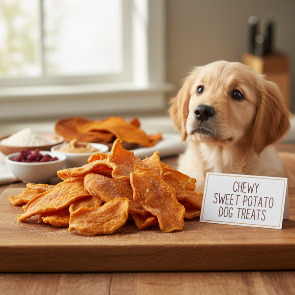 Chewy Sweet Potato Dog Treats recipe