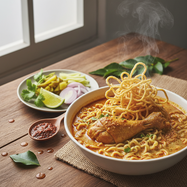 Chiang Mai Chicken Curry Noodle Soup recipe