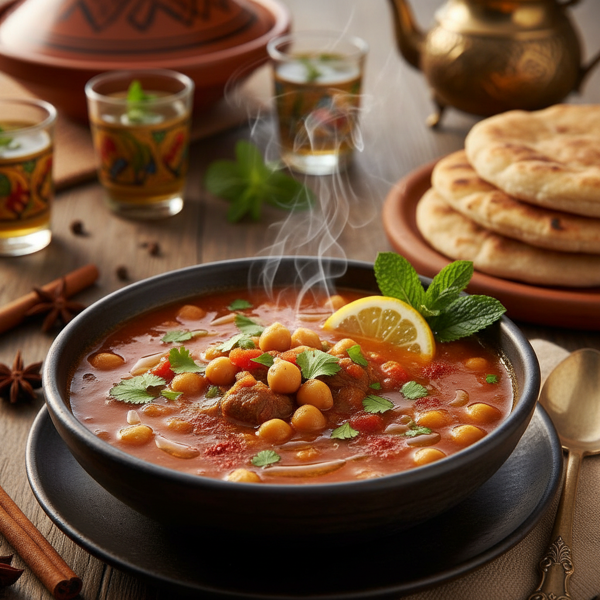 Chickpea Delight: Authentic Moroccan Chickpea Soup recipe