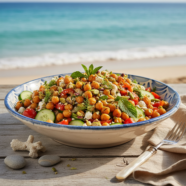 Chickpea & Nut Seaside Salad recipe