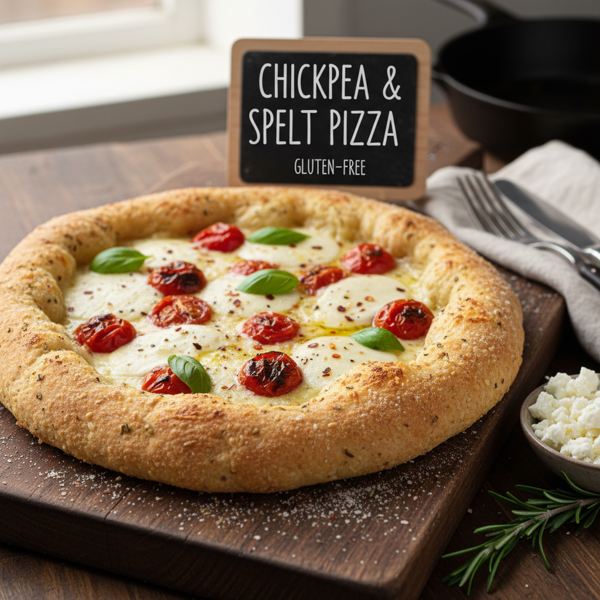 Chickpea & Spelt Flour Pizza Crust - Gluten Free recipe