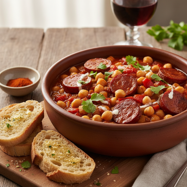 Chickpeas and Chorizo Delight recipe