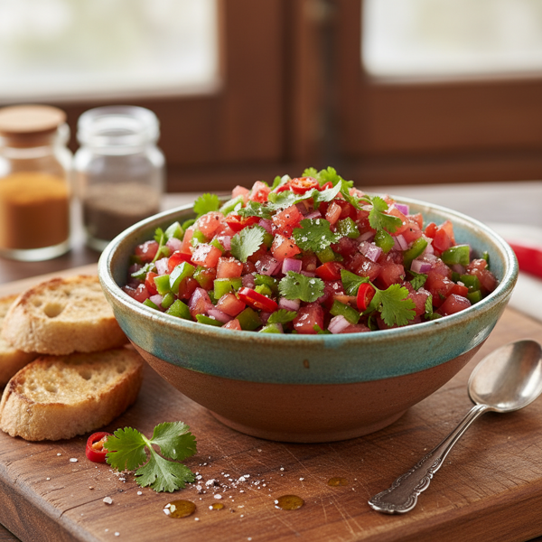 Chilean Cilantro Salsa (Pebre) recipe