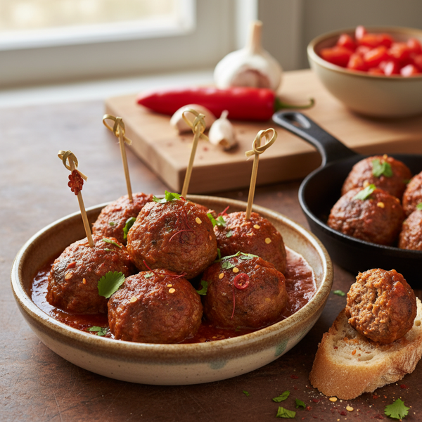 Chili-Infused Spanish Albondigas recipe