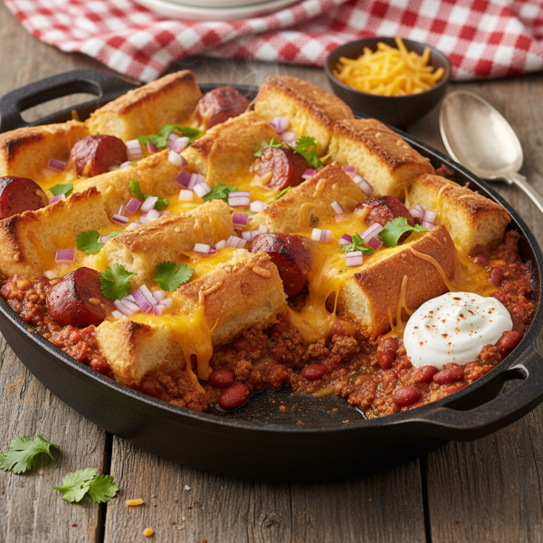 Chili Dog Delight Casserole recipe