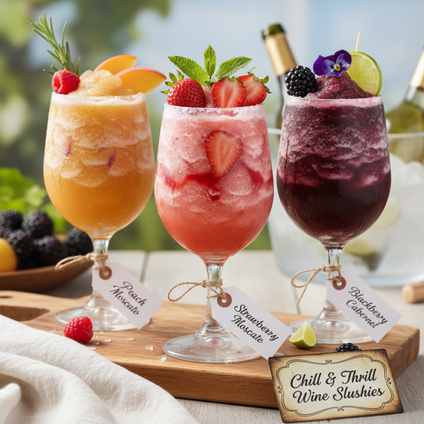 Chill & Thrill Wine Slushies: 3 Refreshing Variations recipe