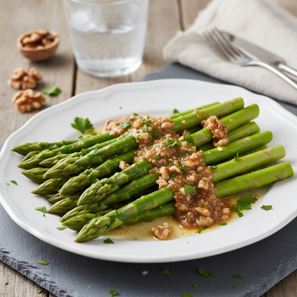 Chilled Asparagus with Walnut Vinaigrette recipe