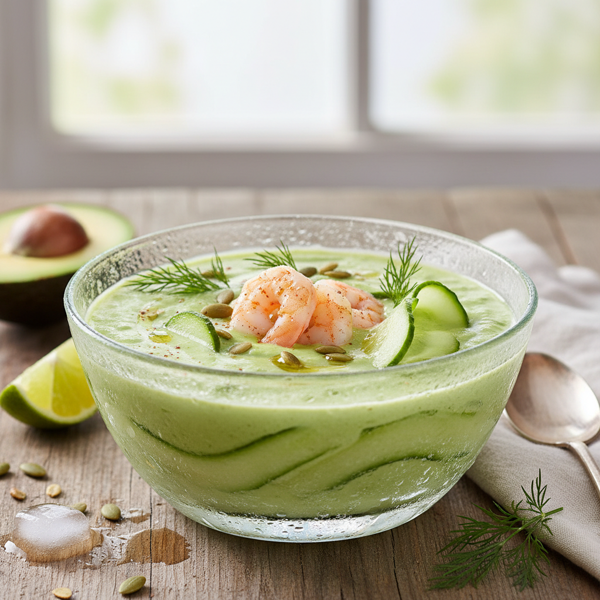 Chilled Avocado & Cucumber Delight recipe