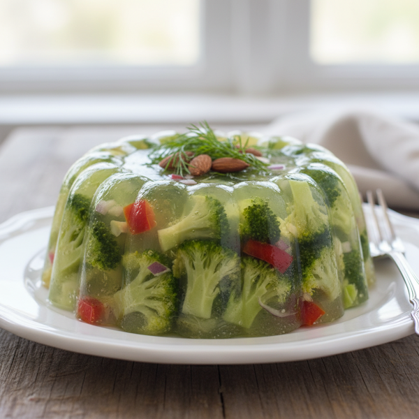 Chilled Broccoli Gelatin Salad recipe