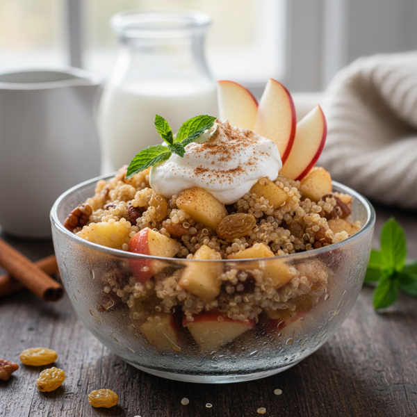 Chilled Cinnamon Apple Quinoa Delight recipe
