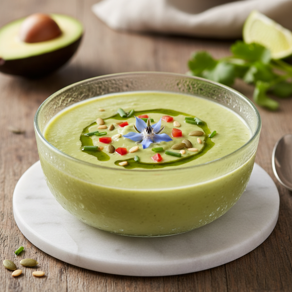 Chilled Creamy Avocado Soup recipe