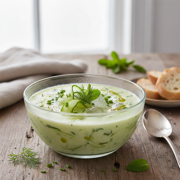 Chilled Creamy Cucumber Delight recipe