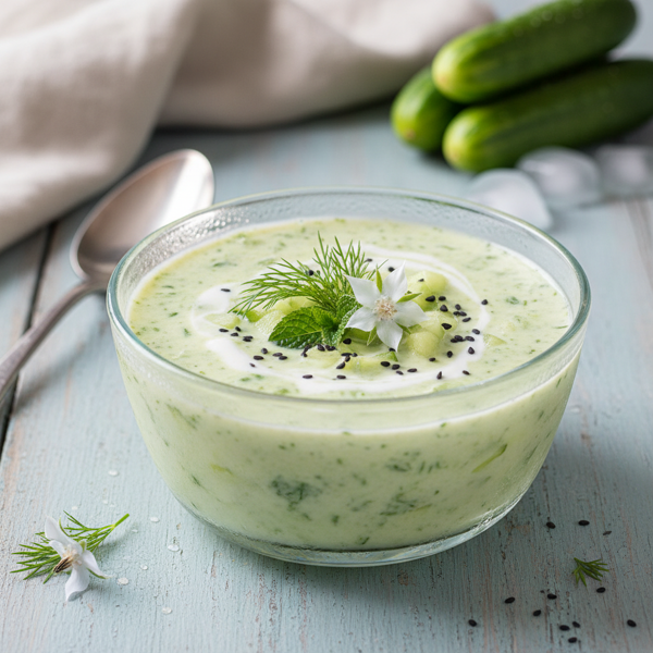 Chilled Cucumber Delight Soup recipe