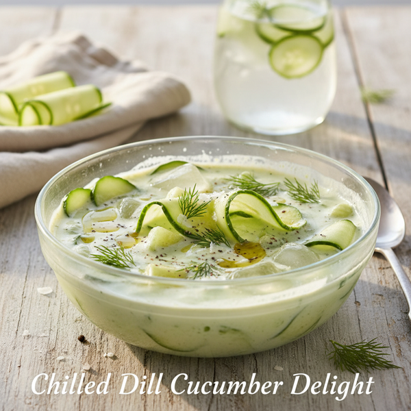 Chilled Dill Cucumber Delight recipe