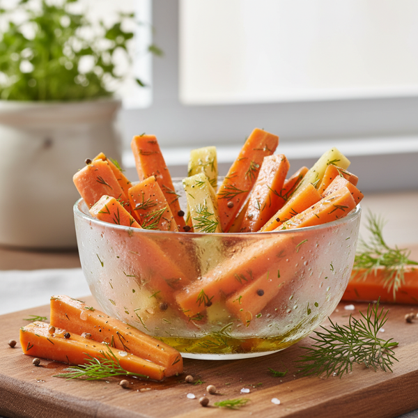 Chilled Dilled Carrot Sticks recipe